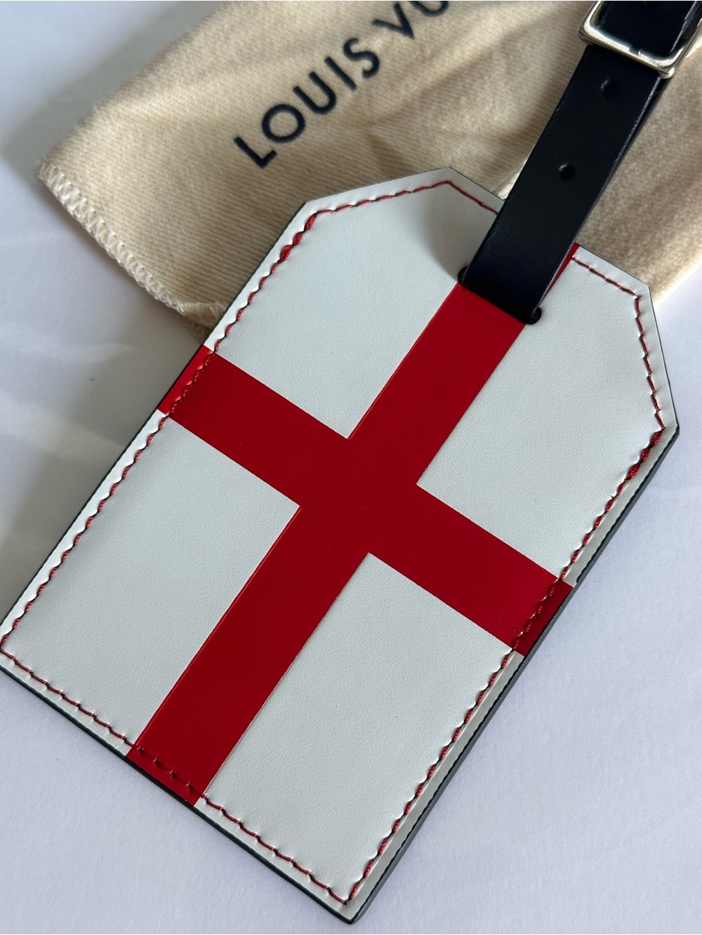 Louis Vuitton Limited Edition 2018 FIFA World Cup England Flag Epi Luggage Tag